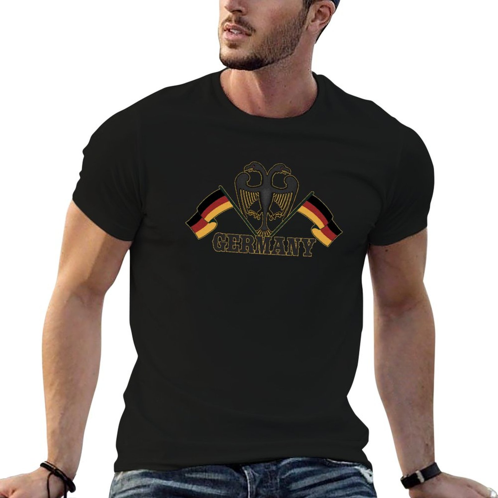 Street Fashion Germany - Bandeira da Alemanha, camiseta patriótica da