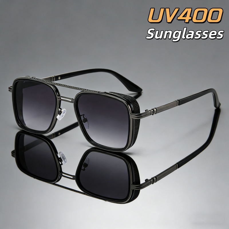 Street Fashion High End - Óculos de Sol Retrô com Armação