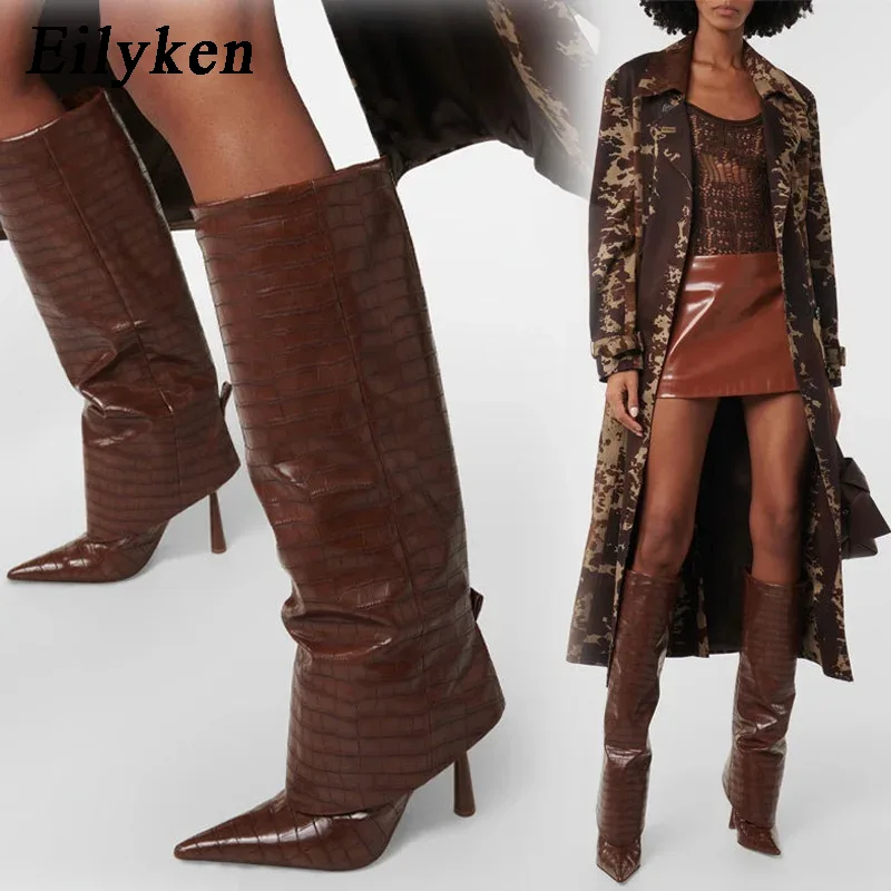 Street Fashion Designer - Eilyken 2027 Botas Femininas de Cano
