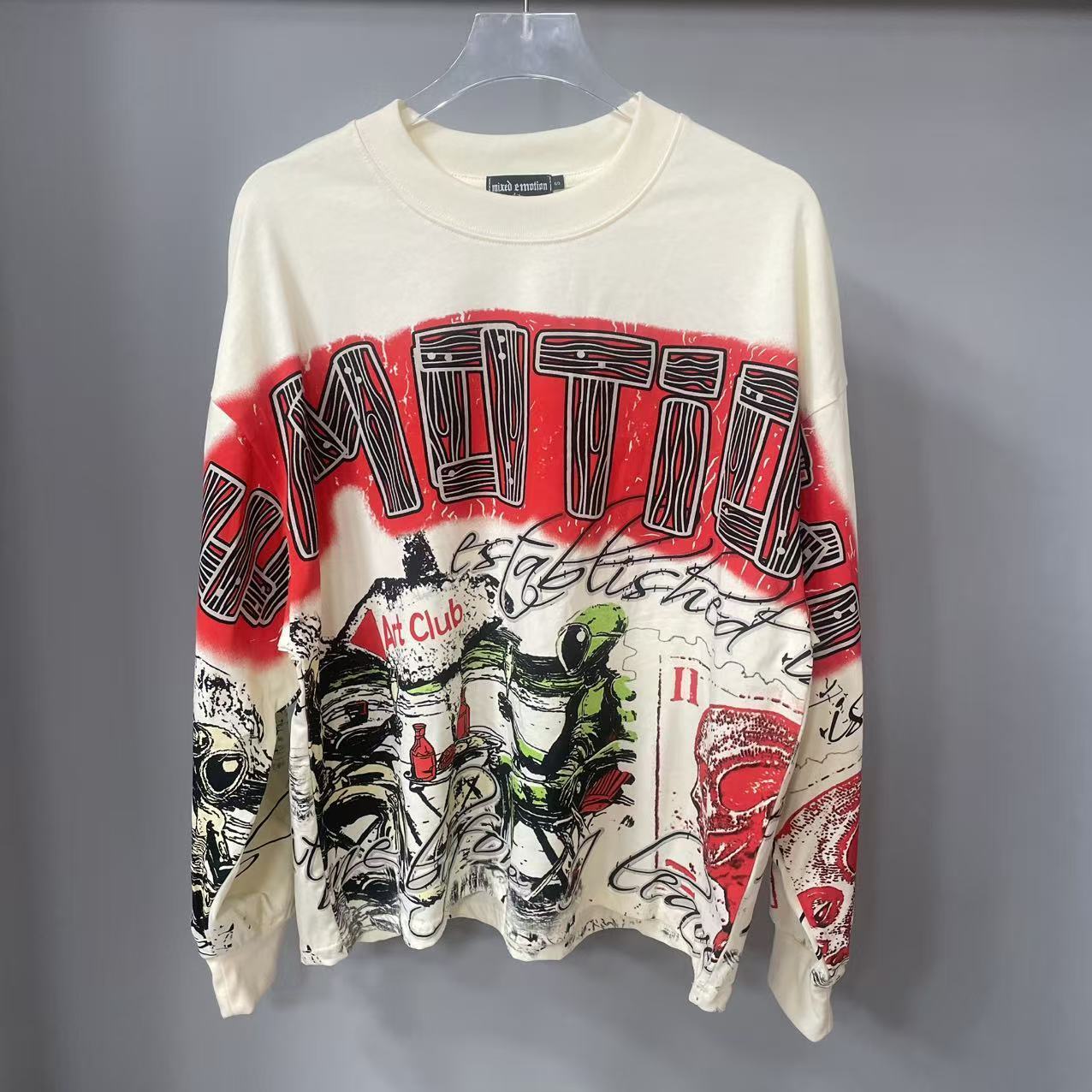 Street Fashion Designer - Camiseta de Manga Longa MIXED-EMOTION de
