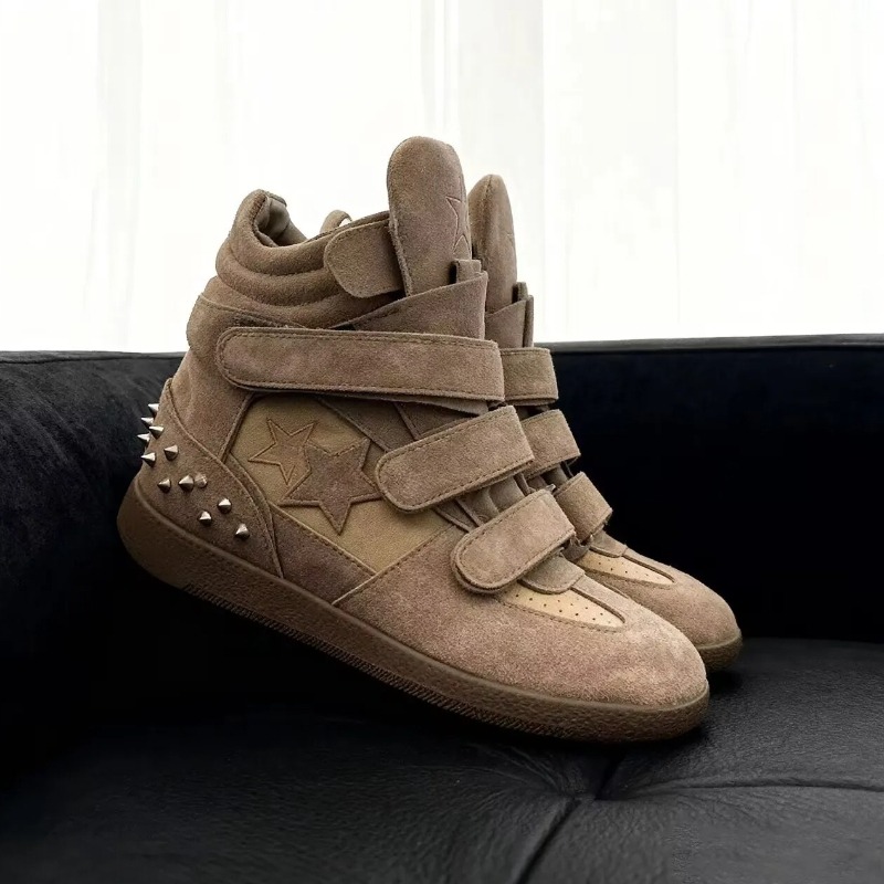 Street Fashion High End - Botas de Tornozelo Femininas de Luxo,