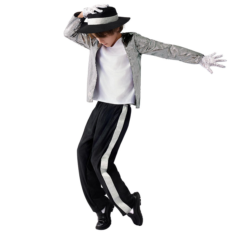 Street Fashion Gloves - Menino michael jackson billie jean traje