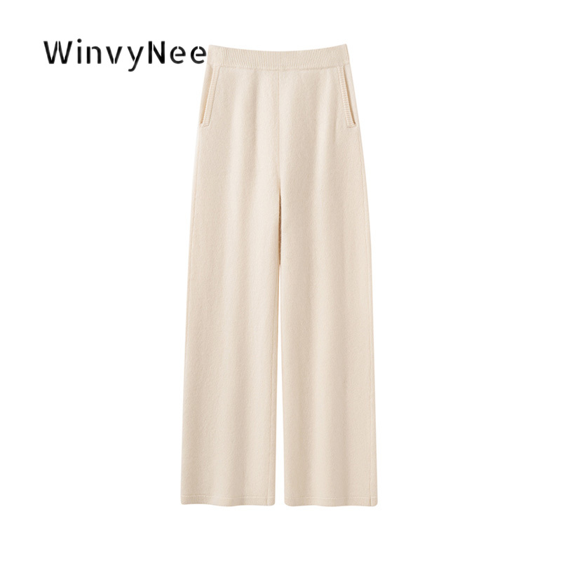Street Fashion Urban - Calças de Tricô Femininas WinvyNee em