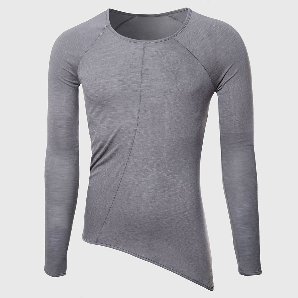 Longline Tee Oversized - Homens legal longline t camisas bonito