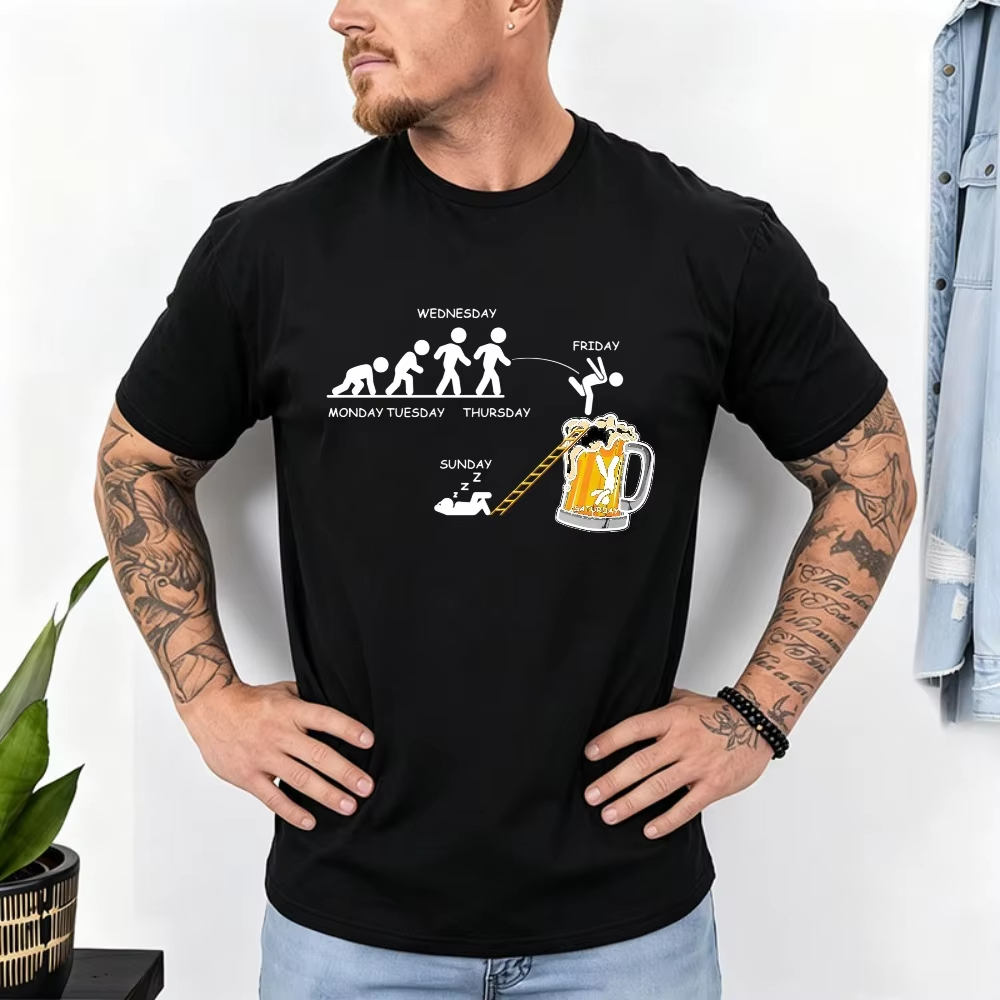 Street Fashion Week - Camiseta Masculina de Algodão com Estampa