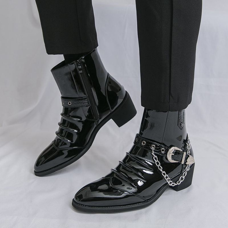 Street Fashion High End - Moda zíper lateral de alta qualidade