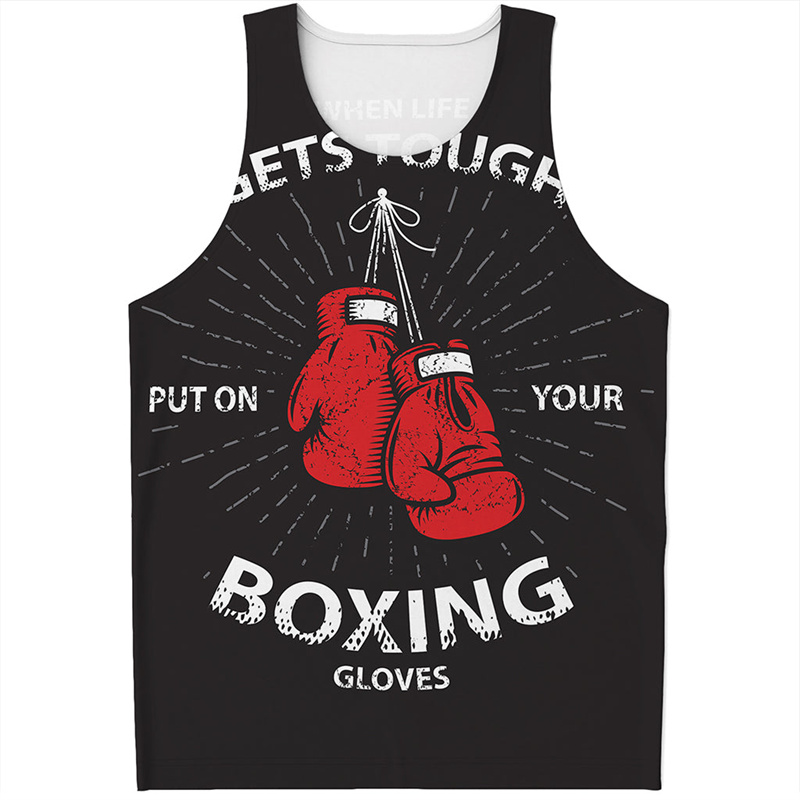 Street Fashion Gloves - Luvas de Boxe masculinas 3D Impresso
