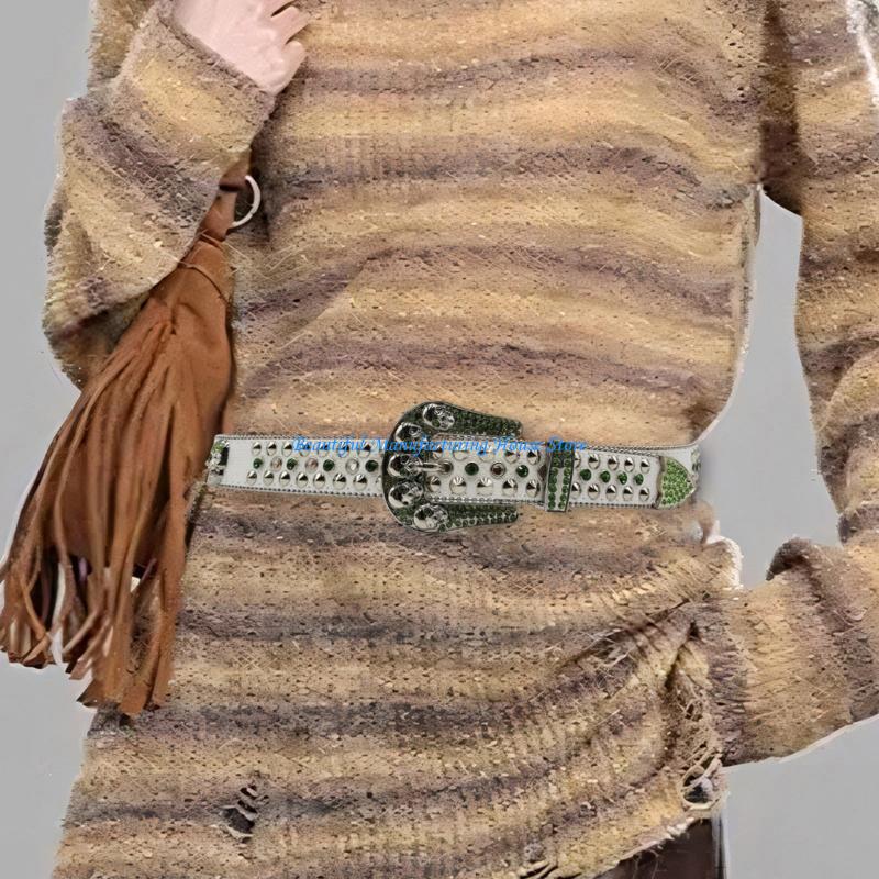 E56a cinto punk pu com rebites - Street Fashion Reference avaliação e preço