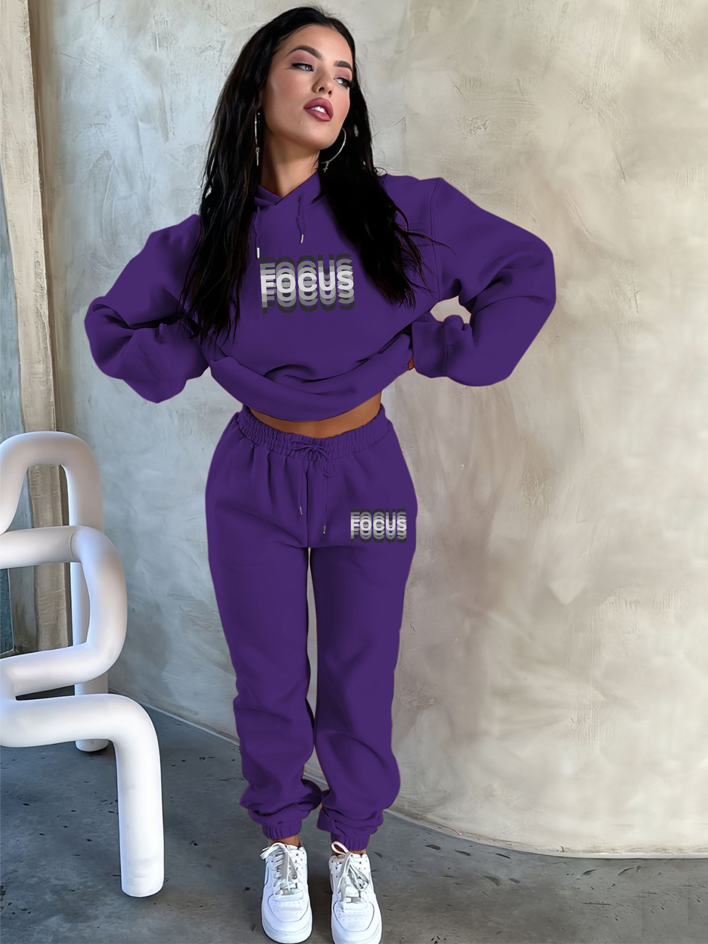 Conjunto de duas peças de inve - Street Fashion Casual avaliação e preço