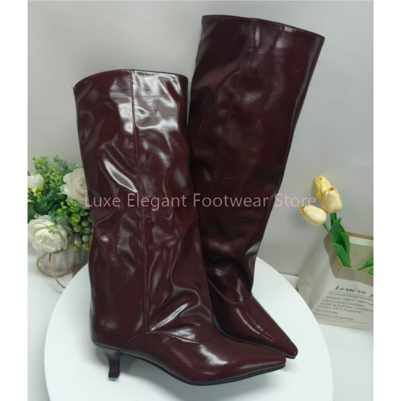 Botas de cano alto com salto b - Street Fashion Lady avaliação e preço