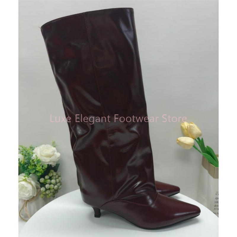 Botas de cano alto com salto b - Street Fashion Lady avaliação e preço