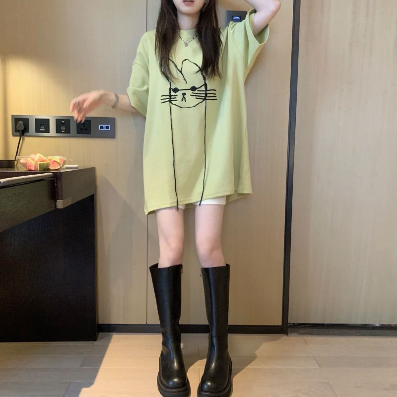 Camiseta casual solta com esta - Longline Tee Oversized avaliação e preço