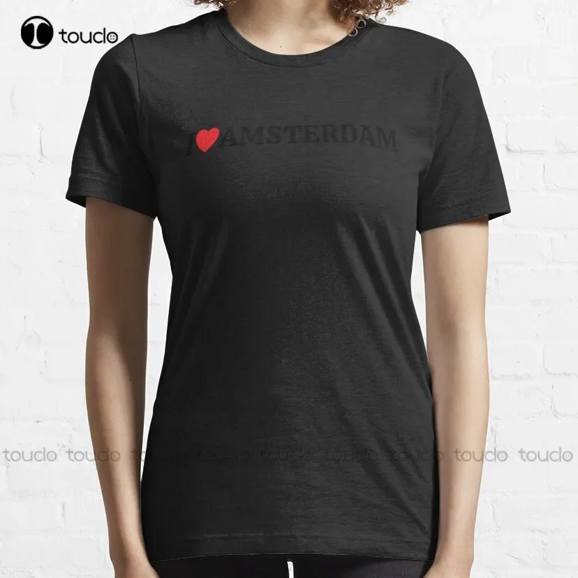 Camiseta clássica azul com est - Street Fashion Amsterdam avaliação e preço