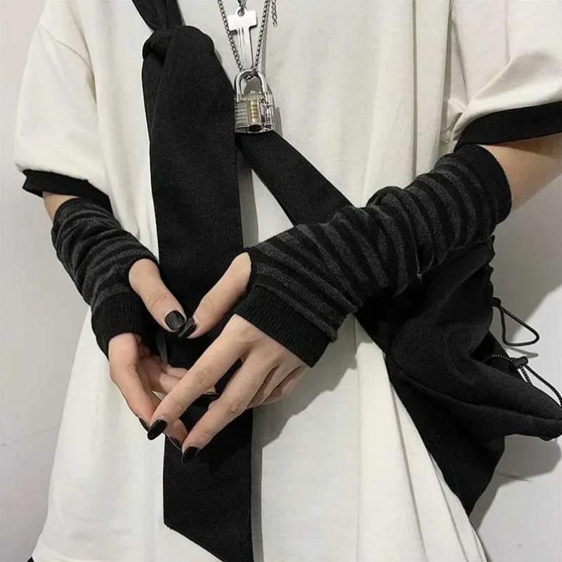 1 par meio dedo guarda de puls - Street Fashion Gloves avaliação e preço