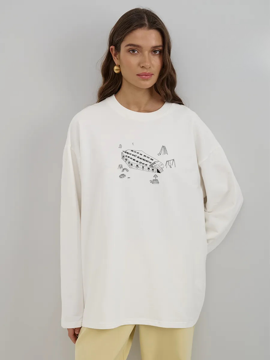 Camiseta feminina de algodão 1 - Longline Tee Oversized avaliação e preço