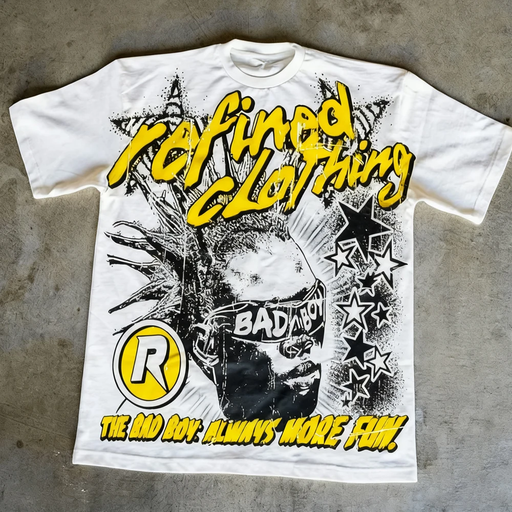 Camiseta Retro Anos 90 com Est - Street Fashion Graffiti avaliação e preço