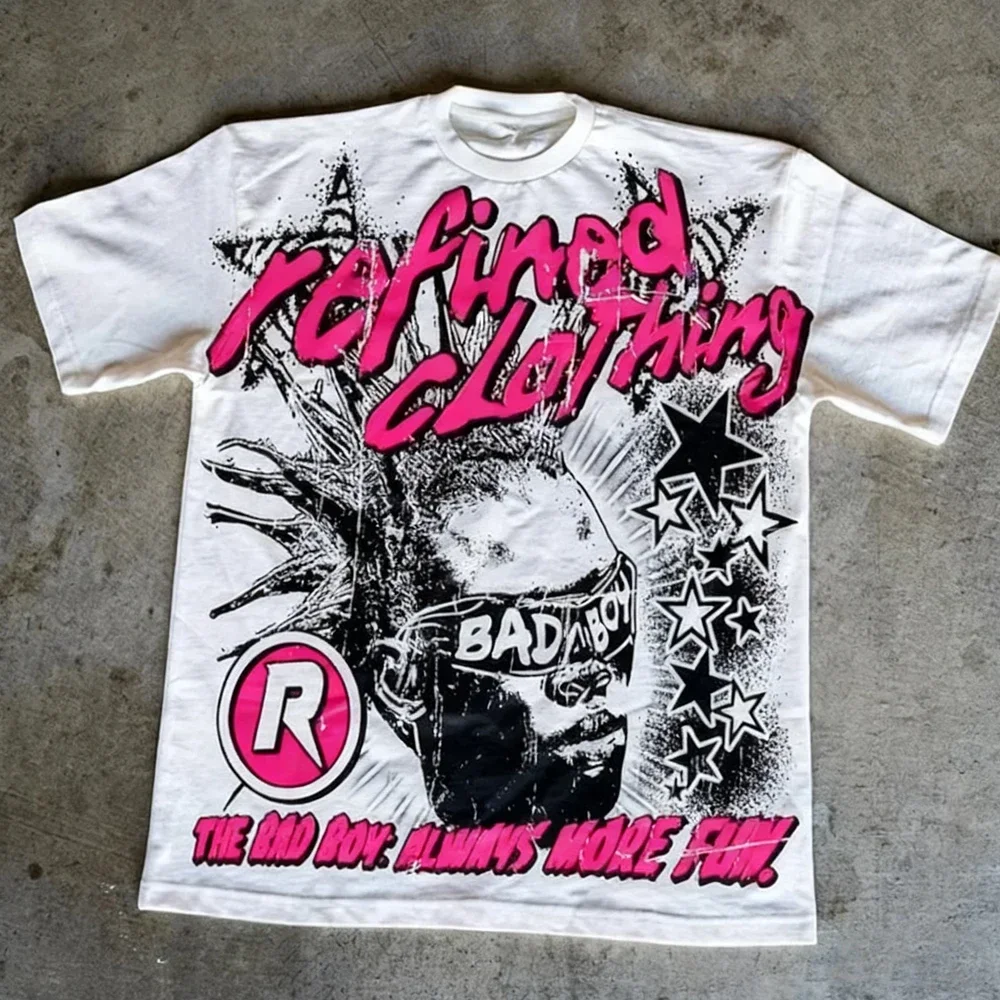 Camiseta Retro Anos 90 com Est - Street Fashion Graffiti avaliação e preço