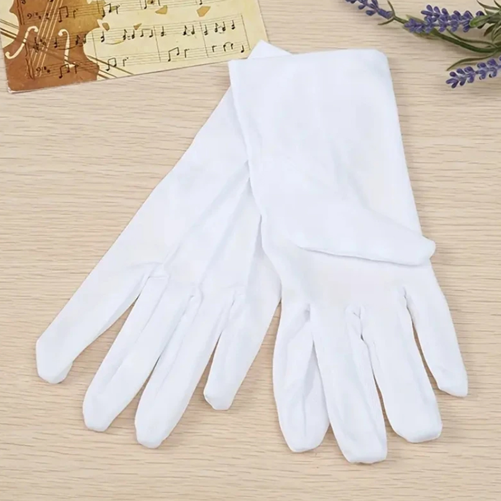 1/2 Pares de Luvas Brancas de  - Street Fashion Gloves avaliação e preço