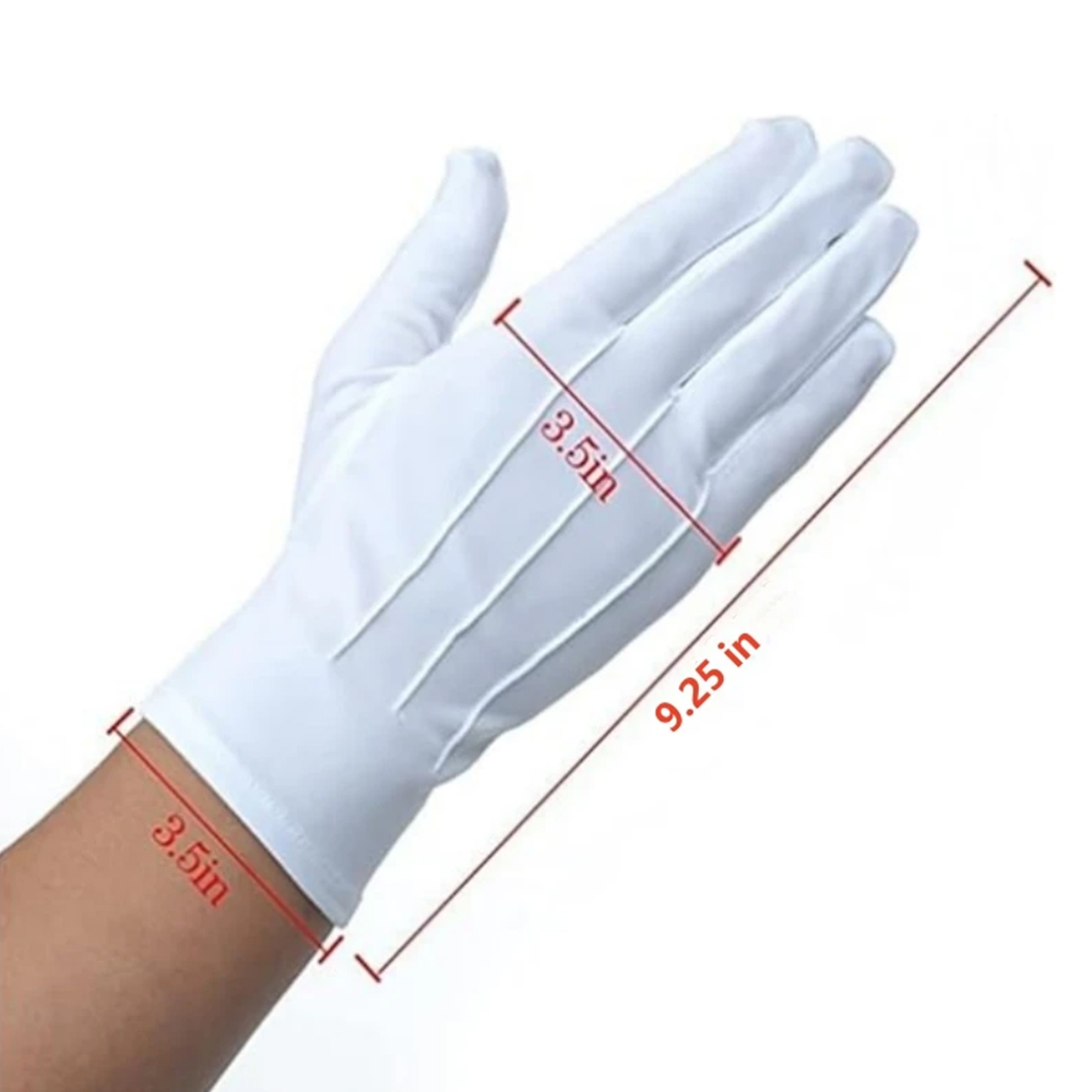 1/2 Pares de Luvas Brancas de  - Street Fashion Gloves avaliação e preço