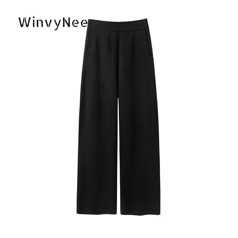 Calças de Tricô Femininas Winv - Street Fashion Urban avaliação e preço