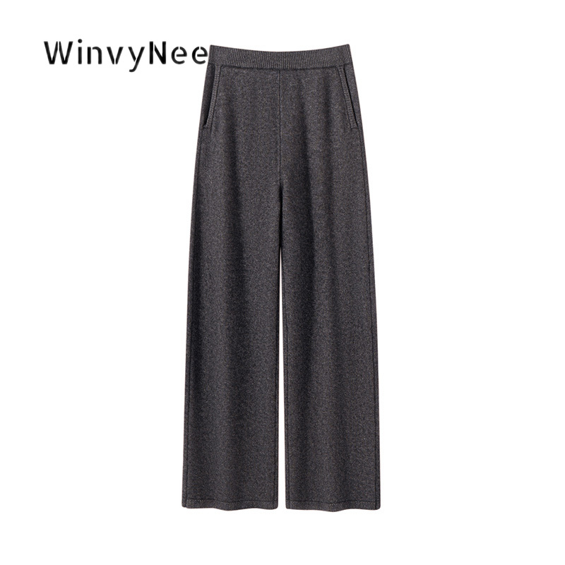 Calças de Tricô Femininas Winv - Street Fashion Urban avaliação e preço