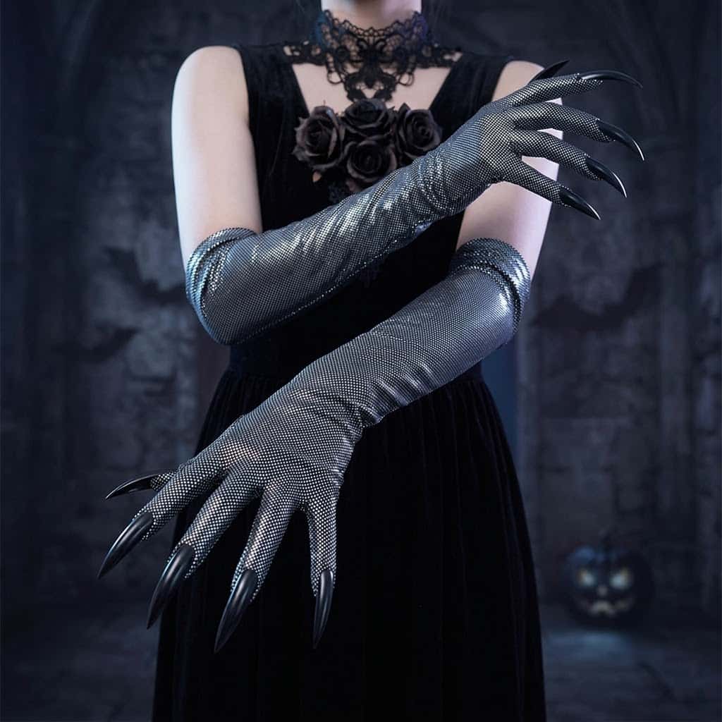 Luvas Longas Góticas Y2K Moon  - Street Fashion Gloves avaliação e preço