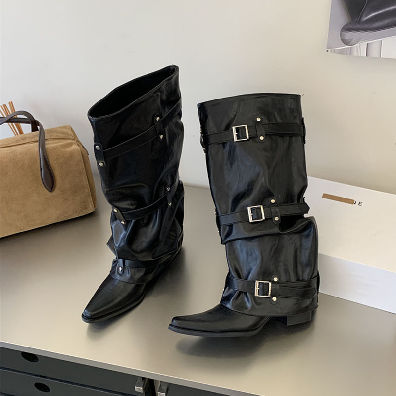 Botas Femininas de Cano Alto P - Street Fashion Lady avaliação e preço