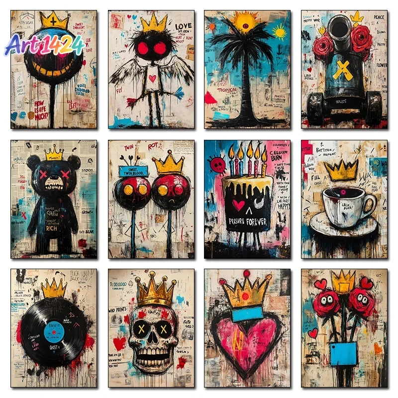 1 peça de pintura em tela sem  - Street Fashion Graffiti avaliação e preço