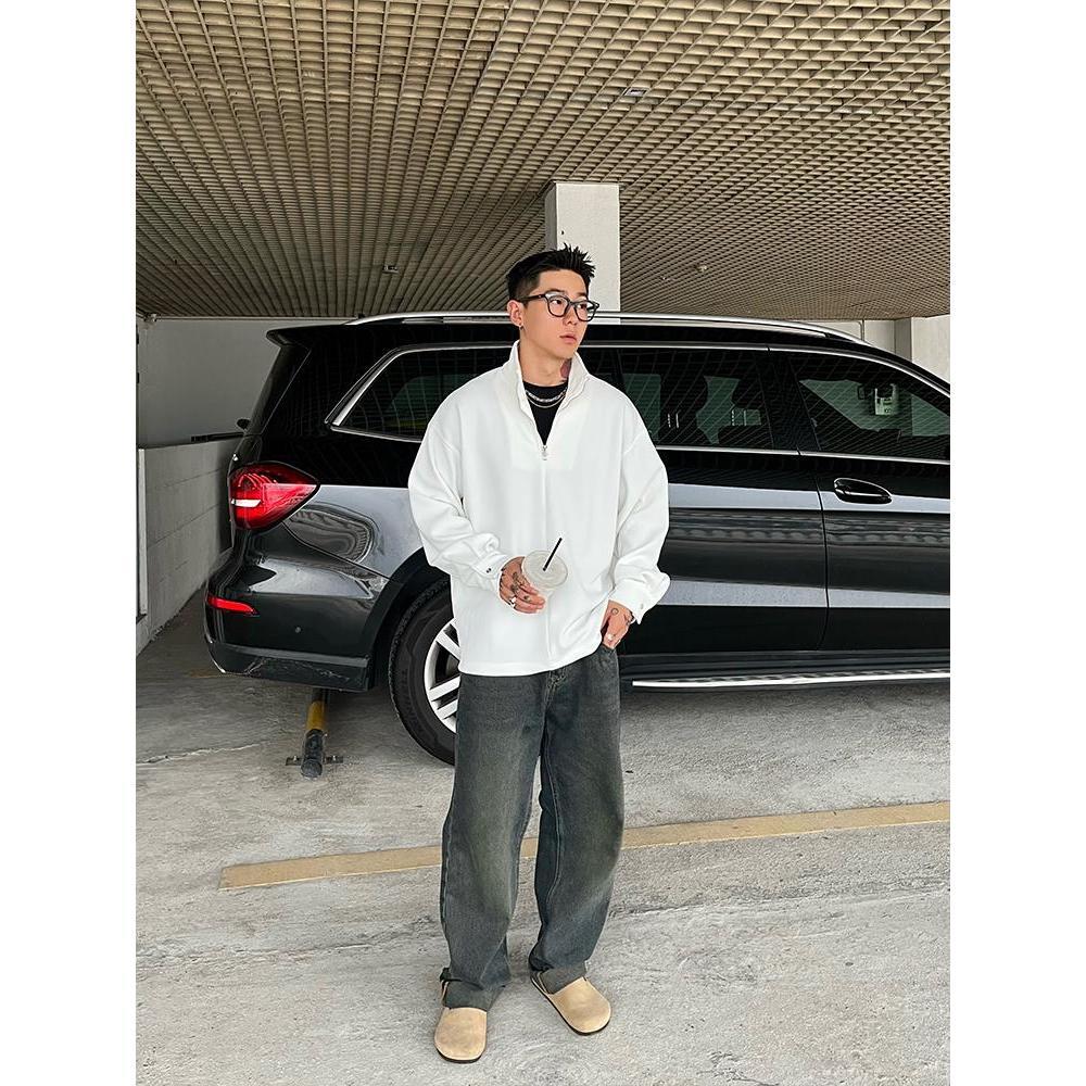 Linhas de textura de gola alta - Longline Tee Oversized avaliação e preço
