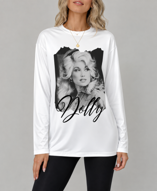 Camiseta de Manga Longa Dolly  - Street Fashion Casual avaliação e preço