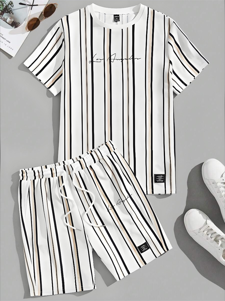 Verão 3d listrado impresso con - Street Fashion Urban avaliação e preço
