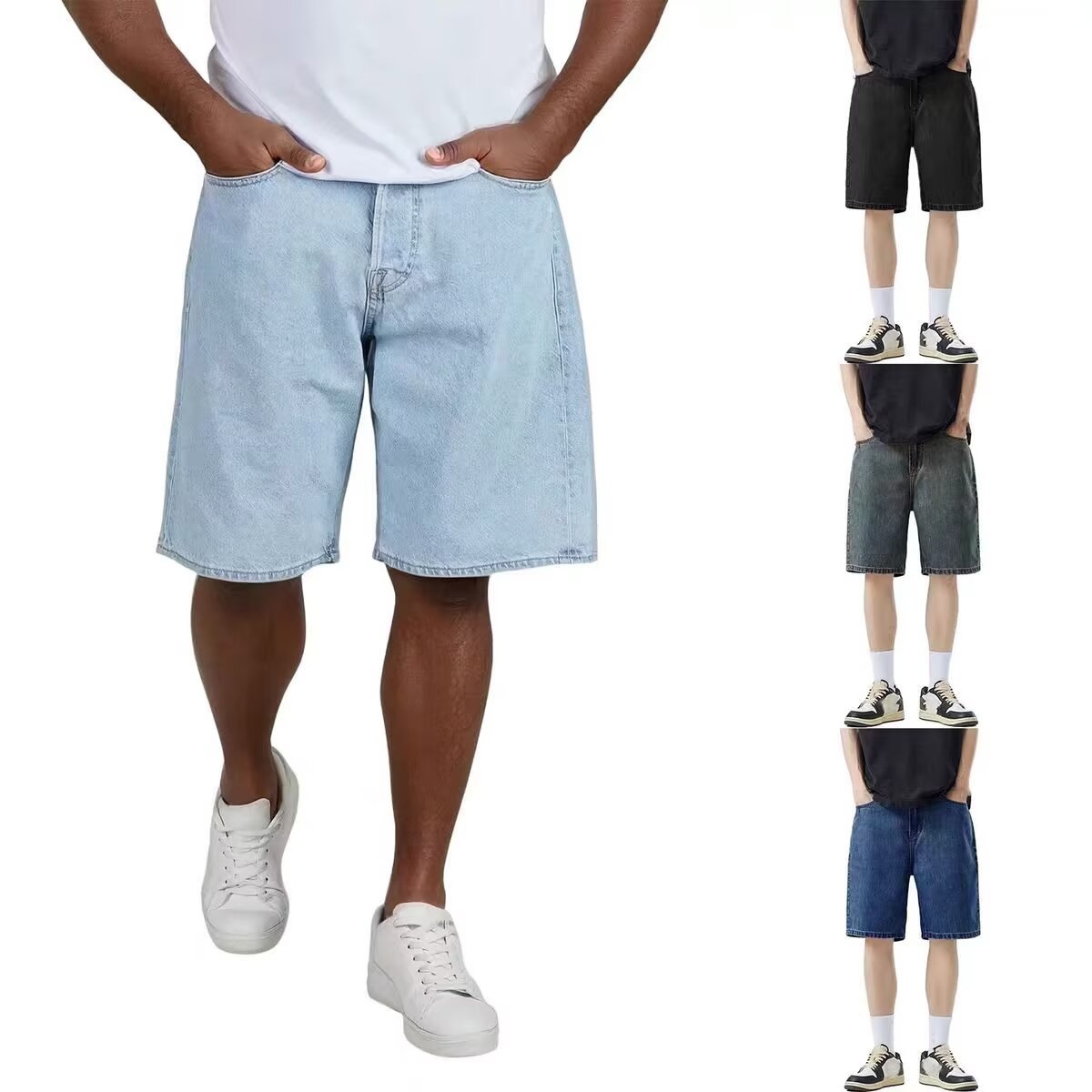 Bermudas Jeans Masculinas de V - Street Fashion Urban avaliação e preço